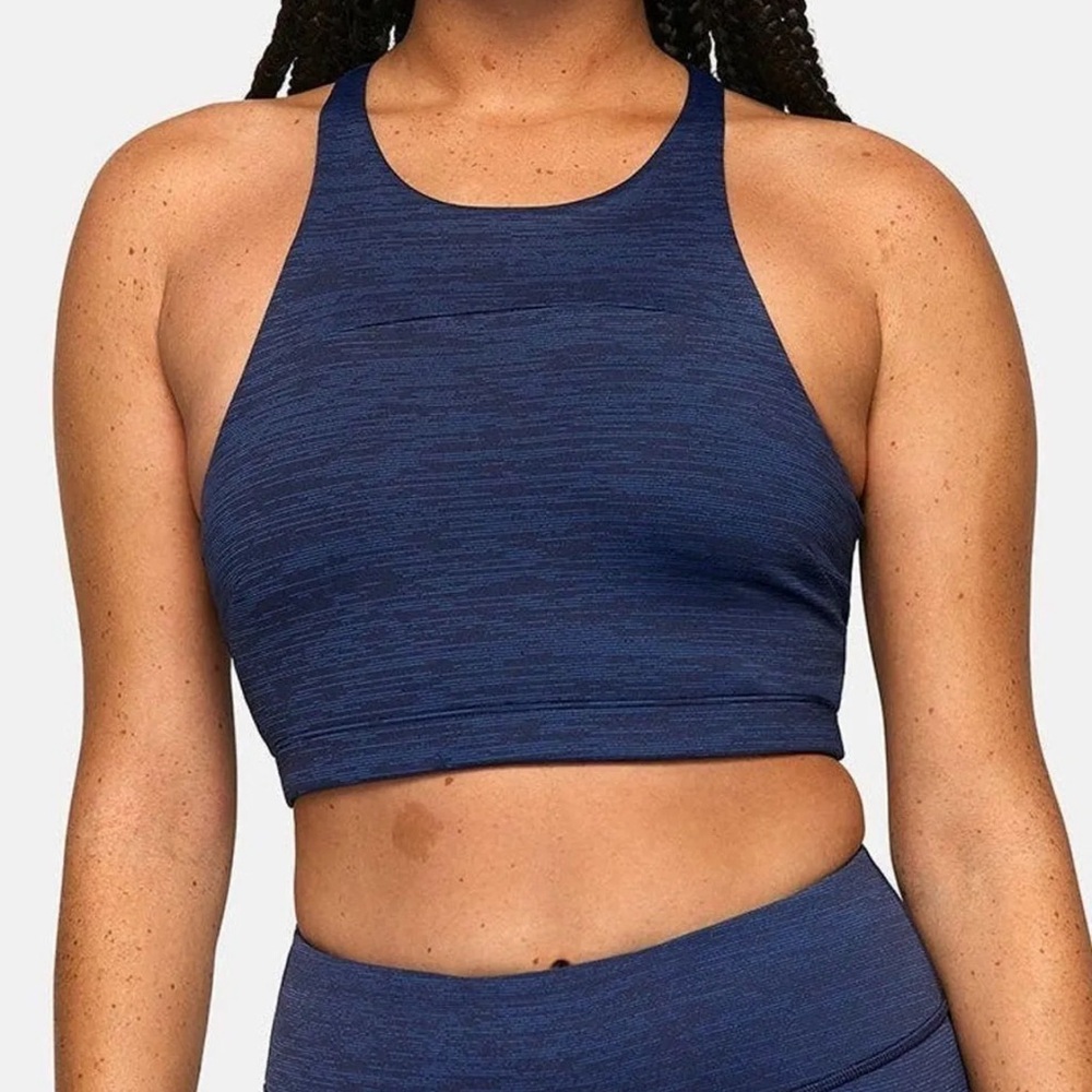 Outdoor Voices Navy Blue Sports Bra Athletic Crop Top XS